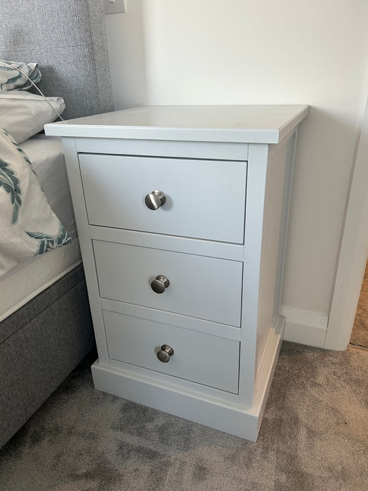 Handmade Bespoke Bedside Table – Custom Finish with Cambrian Oak-Style Drawers